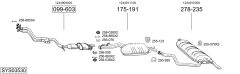 BOSAL SYS03530 — Выхлопная система в сборе