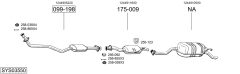 BOSAL SYS03550 — Выхлопная система в сборе