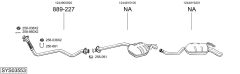 BOSAL SYS03553 — Выхлопная система в сборе