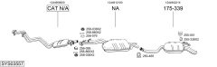 BOSAL SYS03557 — Выхлопная система в сборе