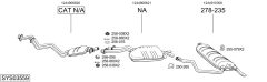 BOSAL SYS03559 — Выхлопная система в сборе