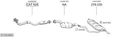 BOSAL SYS03565 — Выхлопная система в сборе
