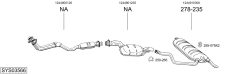 BOSAL SYS03566 — Выхлопная система в сборе