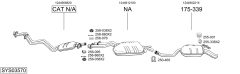 BOSAL SYS03570 — Выхлопная система в сборе