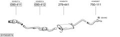 BOSAL SYS03574 — Sistem de evacuare complet