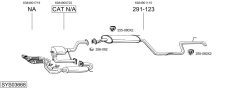 BOSAL SYS03668 — Sistem de evacuare complet