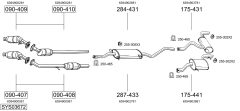 BOSAL SYS03672 — Выхлопная система в сборе