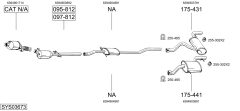 BOSAL SYS03673 — Выхлопная система в сборе