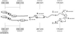 BOSAL SYS03674 — Выхлопная система в сборе