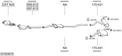 BOSAL SYS03675 — Выхлопная система в сборе