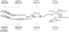 BOSAL SYS03676 — Выхлопная система в сборе