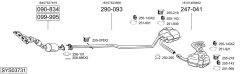 BOSAL SYS03731 — Sistem de evacuare complet