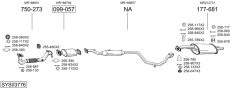 BOSAL SYS03776 — Выхлопная система в сборе