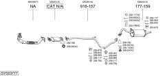 BOSAL SYS03777 — Выхлопная система в сборе