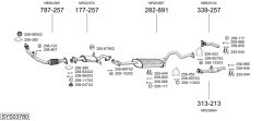BOSAL SYS03780 — Sistem de evacuare complet