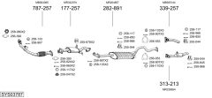 BOSAL SYS03787 — Sistem de evacuare complet