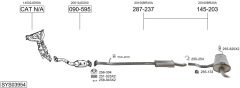 BOSAL SYS03954 — Sistem de evacuare complet