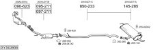 BOSAL SYS03958 — Sistem de evacuare complet