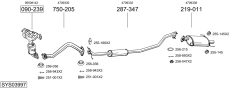 BOSAL SYS03997 — Sistem de evacuare complet