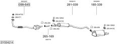 BOSAL SYS04214 — Выхлопная система в сборе