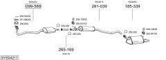BOSAL SYS04217 — Выхлопная система в сборе