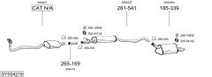 BOSAL SYS04218 — Выхлопная система в сборе