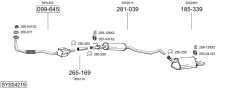 BOSAL SYS04219 — Выхлопная система в сборе