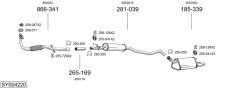 BOSAL SYS04220 — Выхлопная система в сборе