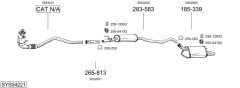 BOSAL SYS04221 — Выхлопная система в сборе