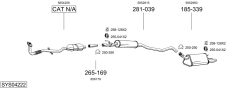 BOSAL SYS04222 — Выхлопная система в сборе