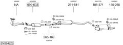BOSAL SYS04225 — Выхлопная система в сборе