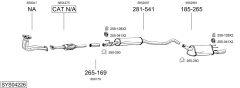 BOSAL SYS04226 — Выхлопная система в сборе