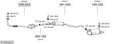 BOSAL SYS04253 — Выхлопная система в сборе