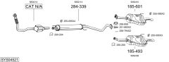 BOSAL SYS04521 — Выхлопная система в сборе
