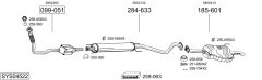 BOSAL SYS04522 — Выхлопная система в сборе