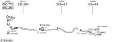 BOSAL SYS04524 — Выхлопная система в сборе