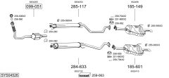 BOSAL SYS04526 — Выхлопная система в сборе