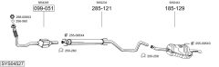 BOSAL SYS04527 — Выхлопная система в сборе