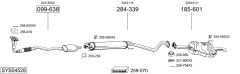 BOSAL SYS04528 — Выхлопная система в сборе