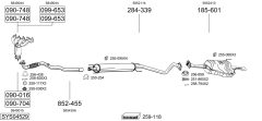 BOSAL SYS04529 — Выхлопная система в сборе