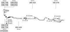BOSAL SYS04530 — Выхлопная система в сборе