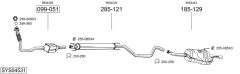 BOSAL SYS04531 — Выхлопная система в сборе