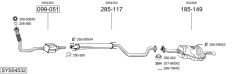 BOSAL SYS04532 — Выхлопная система в сборе