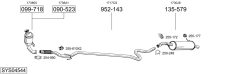 BOSAL SYS04544 — Sistem de evacuare complet