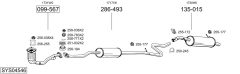 BOSAL SYS04546 — Sistem de evacuare complet