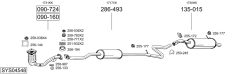BOSAL SYS04548 — Sistem de evacuare complet