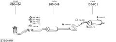 BOSAL SYS04549 — Sistem de evacuare complet