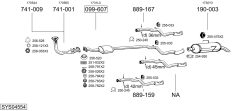 BOSAL SYS04554 — Sistem de evacuare complet
