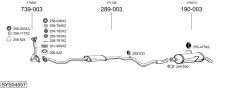BOSAL SYS04557 — Sistem de evacuare complet
