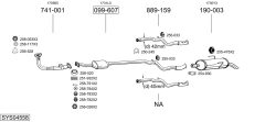 BOSAL SYS04558 — Sistem de evacuare complet